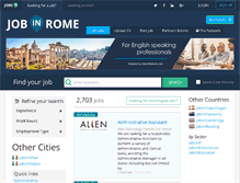 Tablet Screenshot of jobinrome.com
